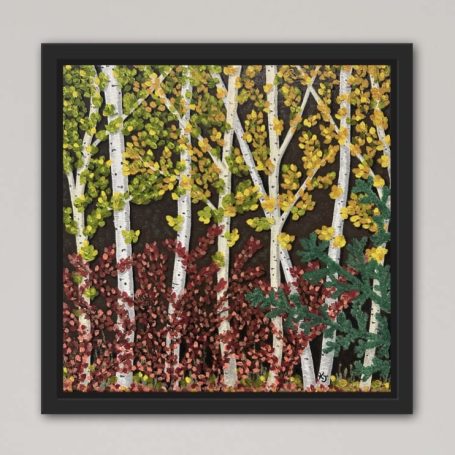Fall in the Ravine on Canvas