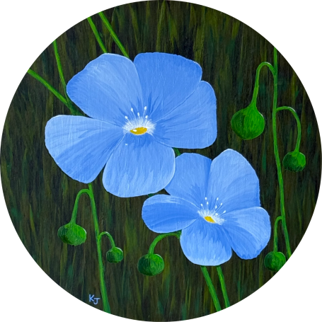 Blue Flax Wildflowers